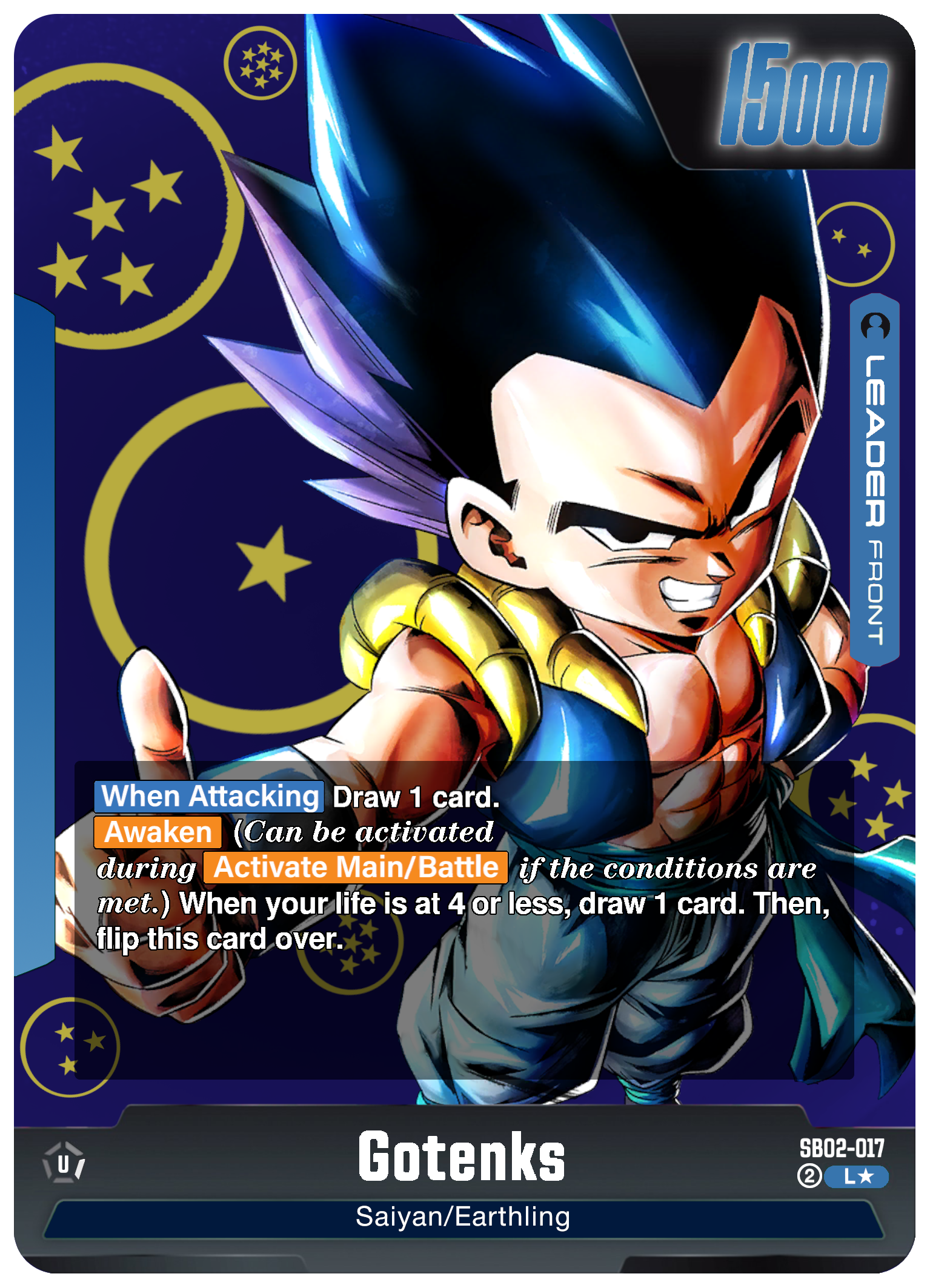 SB02-017 Custom Art Leader - Gotenks