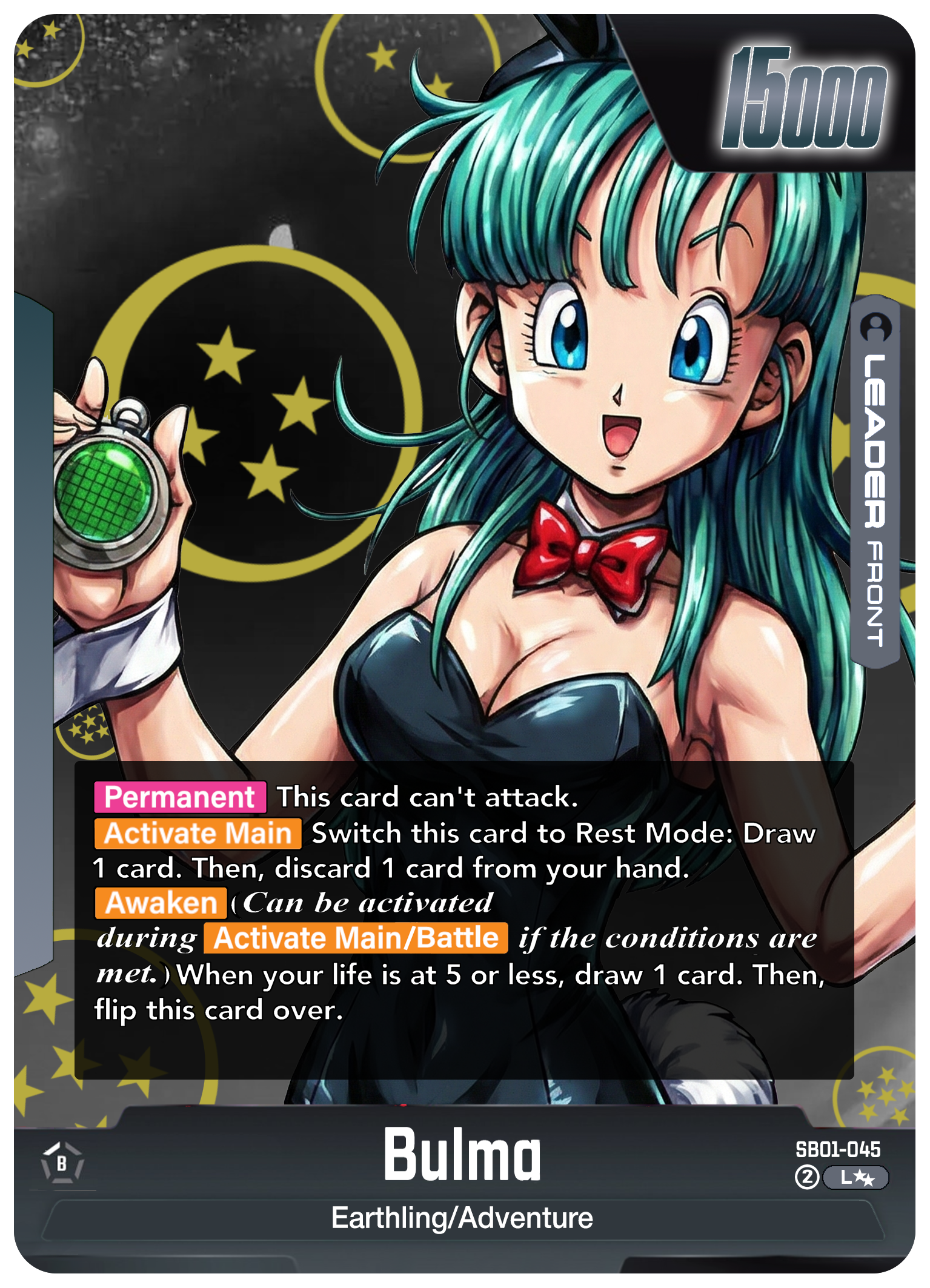 SB01-045 Custom Art Leader - *Bunny* Bulma