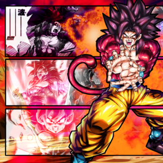 SS4 Goku - TV Series Playmat
