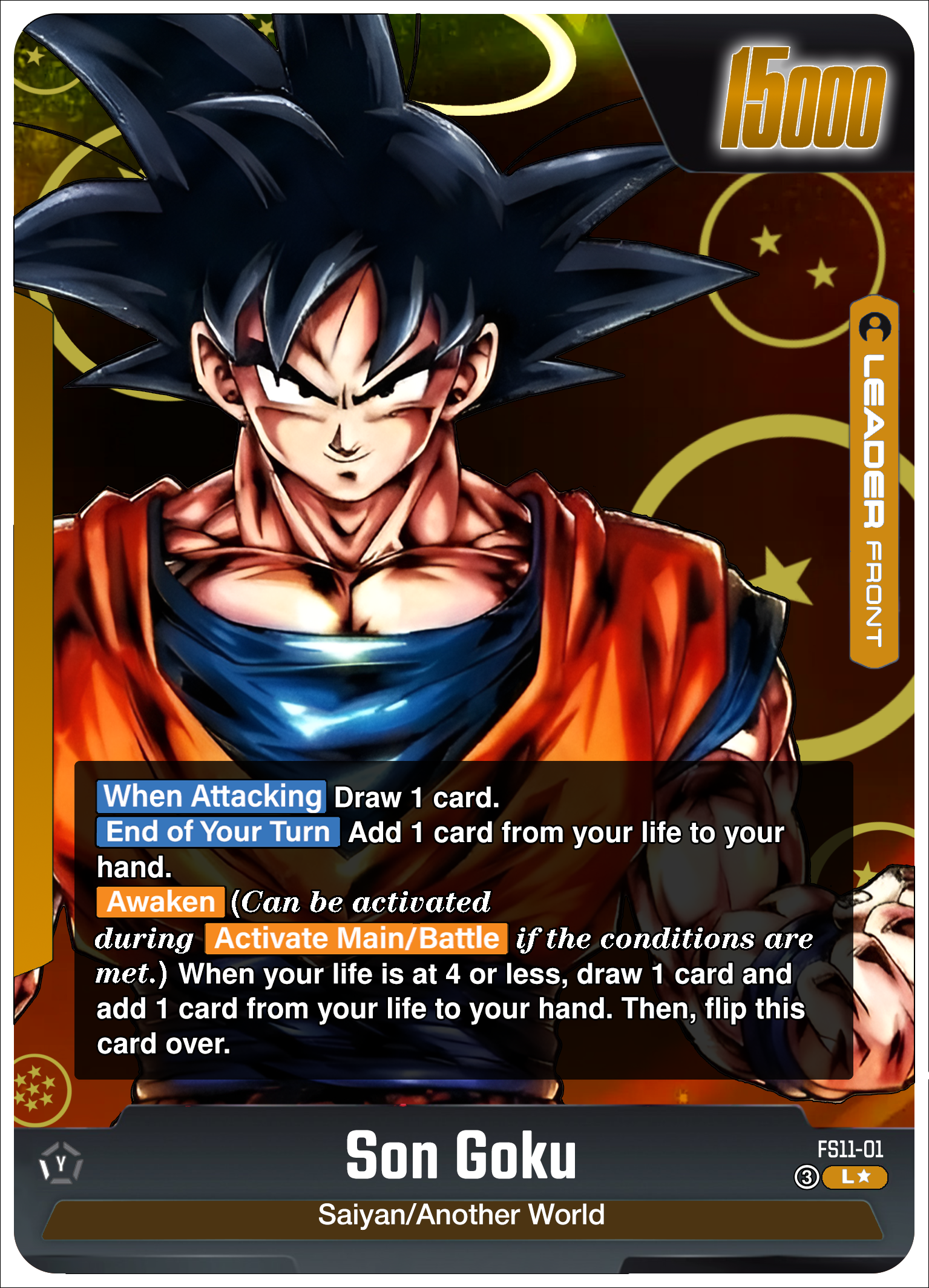 FS11-01 Custom Art Leader - Super Saiyan 3 Goku