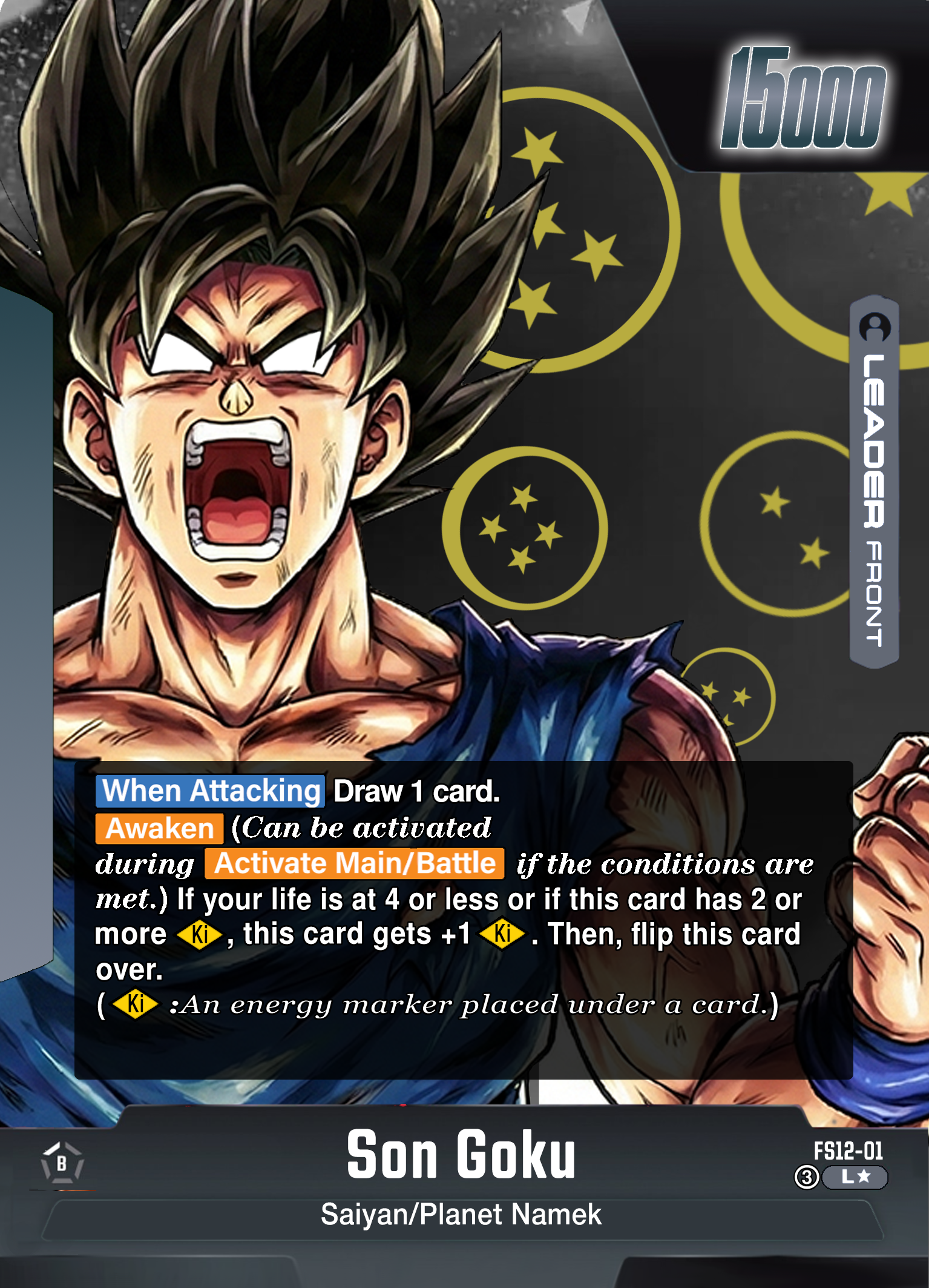 FS12-01 Custom Art Leader - Super Saiyan Son Goku