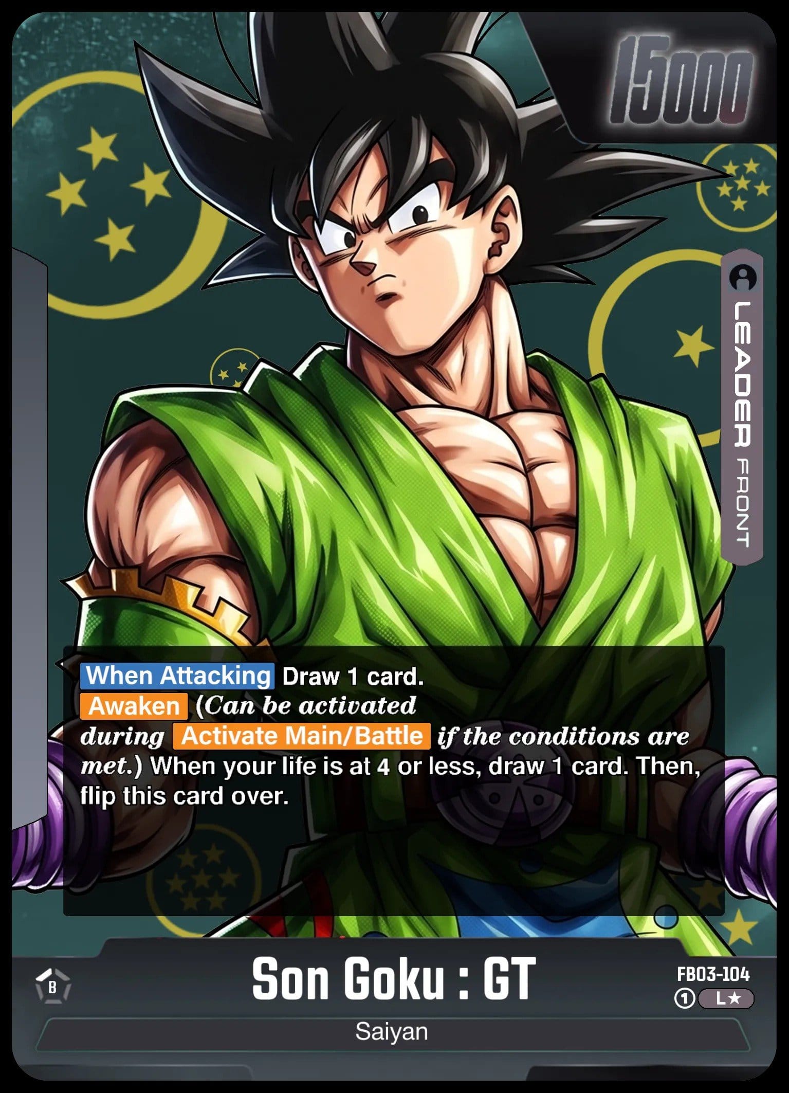 FB03-104 Custom Art Leader - Son Goku : GT Variant (SS5)